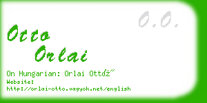 otto orlai business card